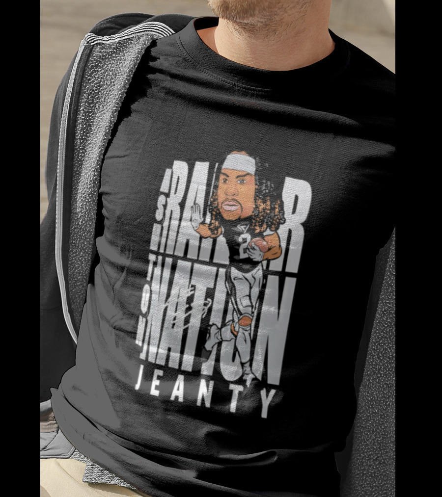 Las Vegas Raiders Raider Nation Ashton Jeanty Caricature T-Shirt