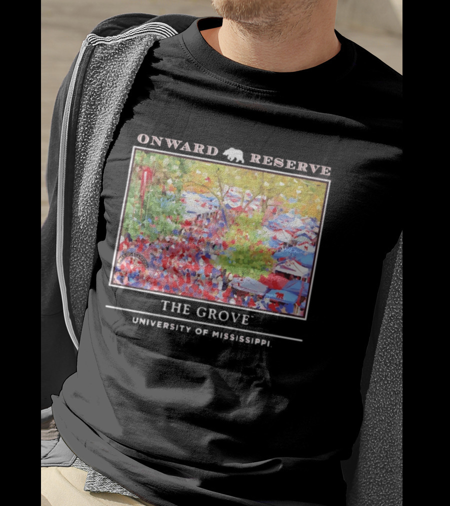 Onward Reserve The Grove University Of Mississippi Tailgate Scene T-Shirt