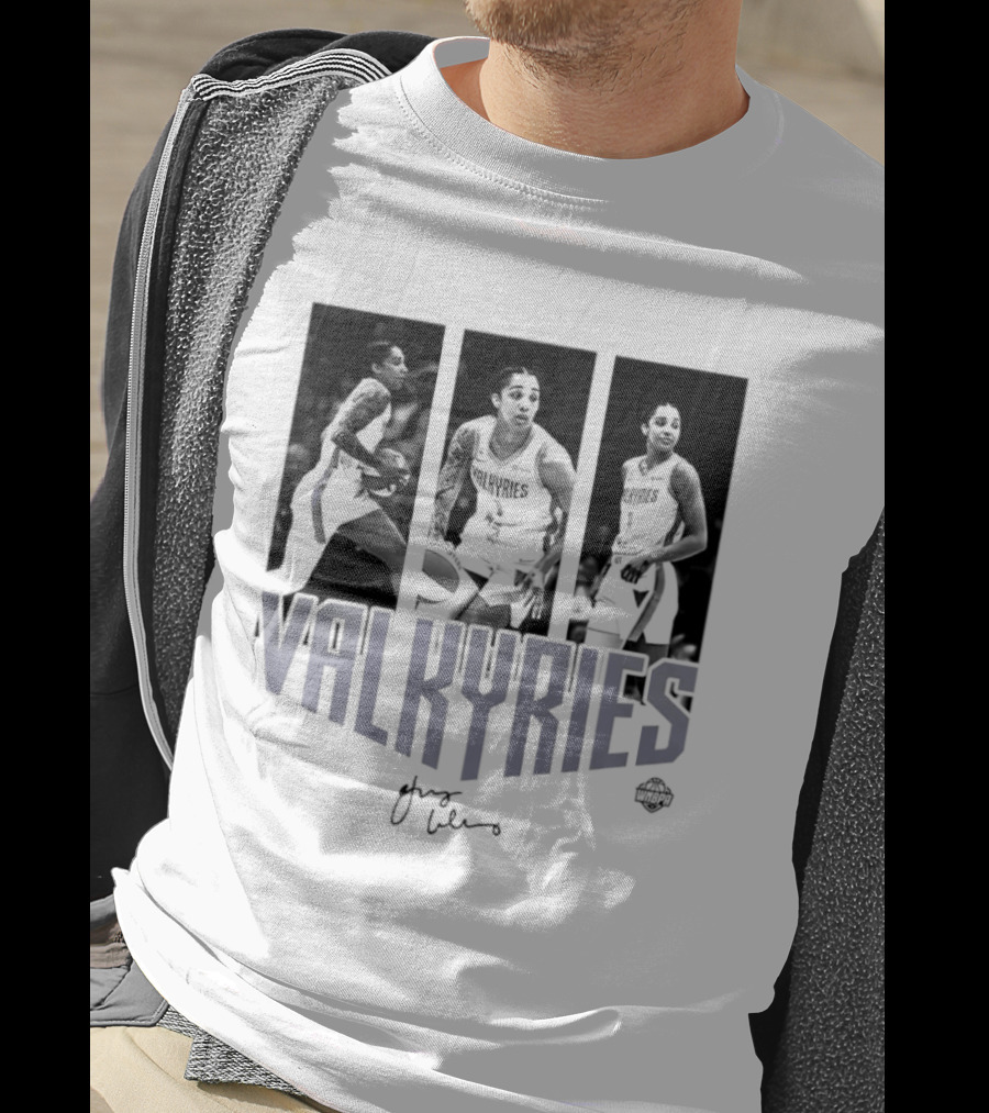 Valkyries Gabby Williams Signature WNBA Player Collage T-Shirt