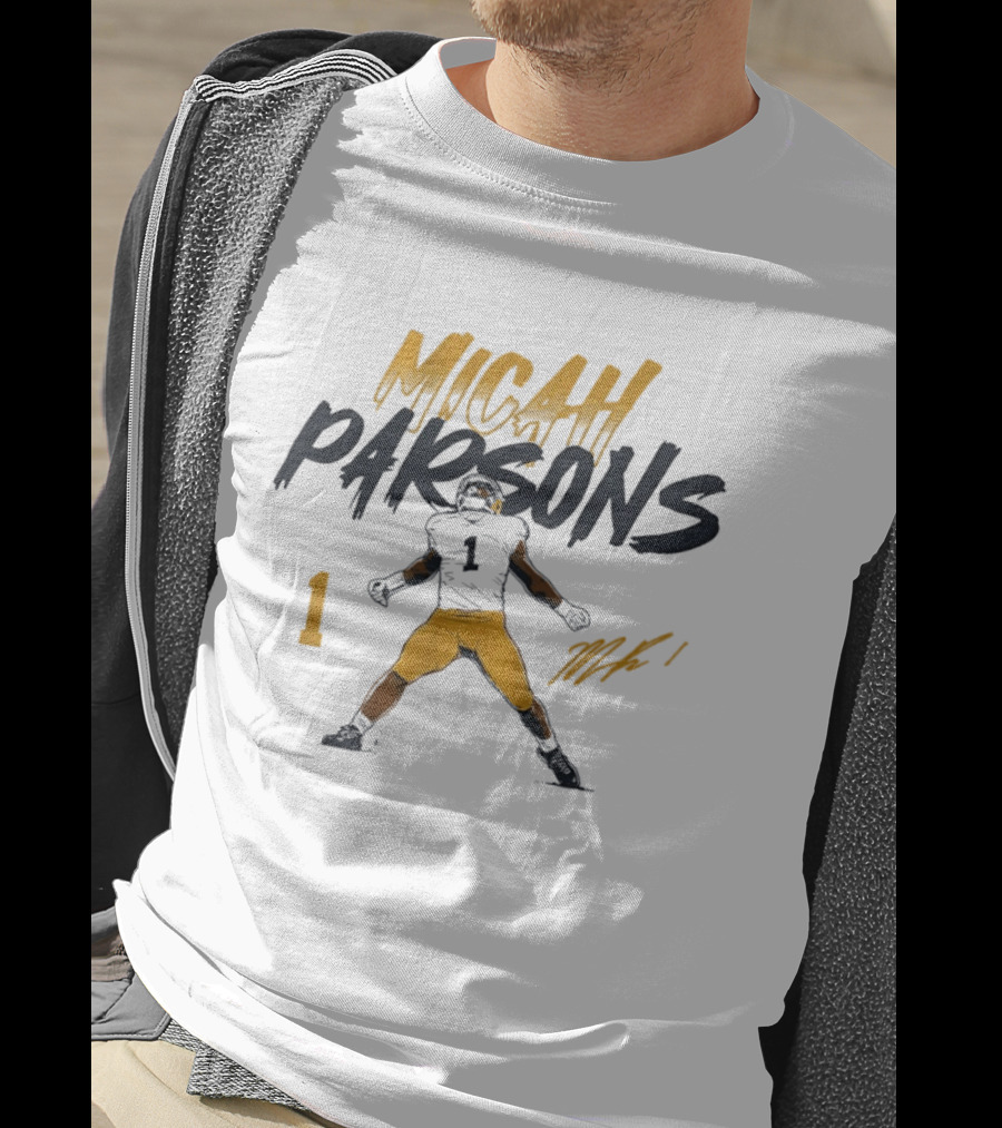 Micah Parsons 1 The Green Bay Packers Pose 2026 T-Shirt