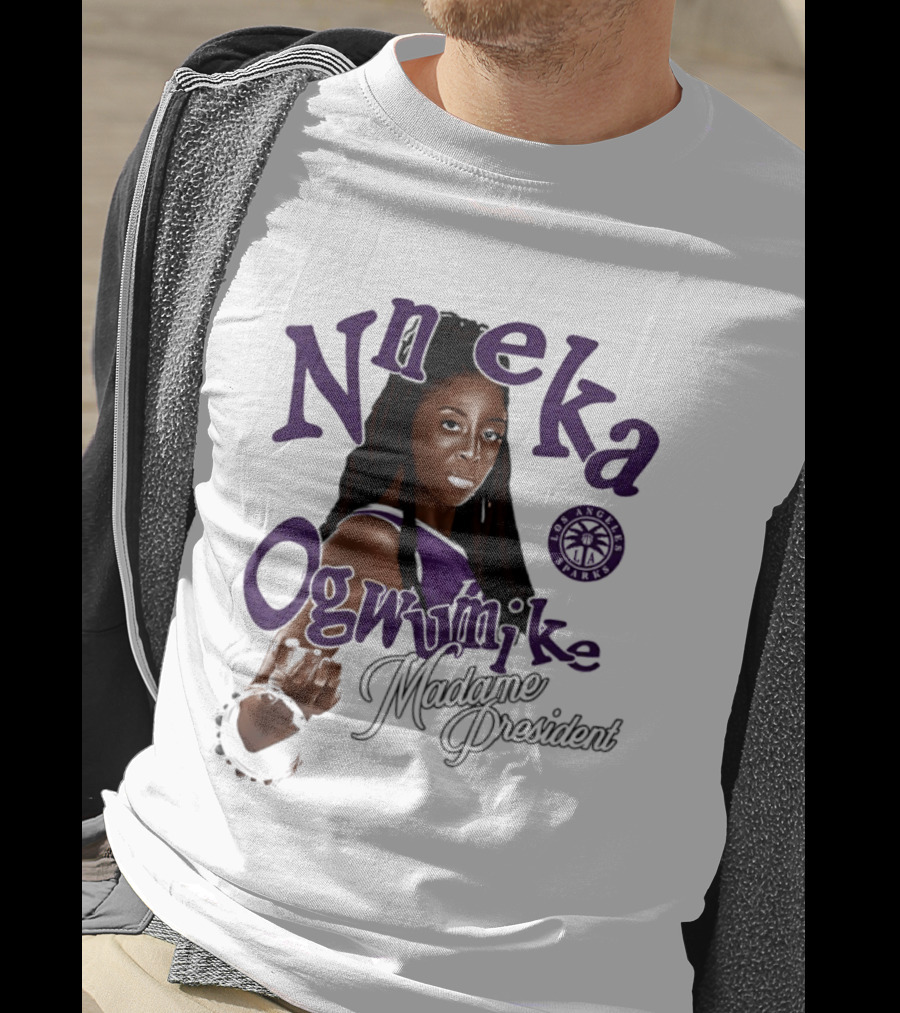 Nneka Ogwumike Madame President Los Angeles Sparks T-Shirt