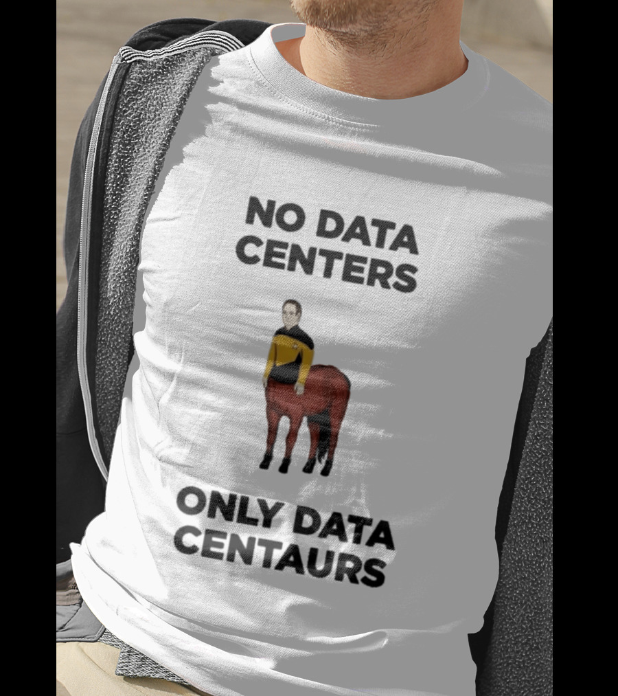 Star Trek The Next Generation Data Centers Only Data Centaurs Humor T-Shirt