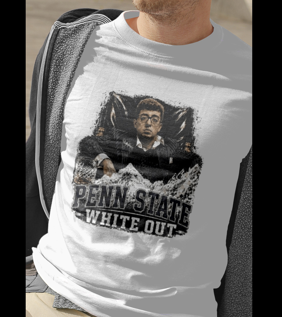 Penn State White Out Pablo Pledge Escobar Mountain Scene T-Shirt