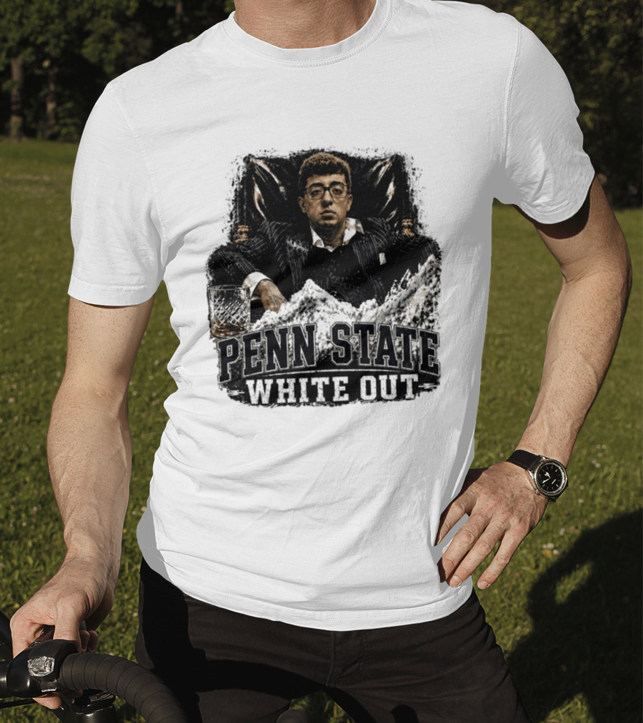 Penn State White Out Pablo Pledge Escobar Mountain Scene T-Shirt