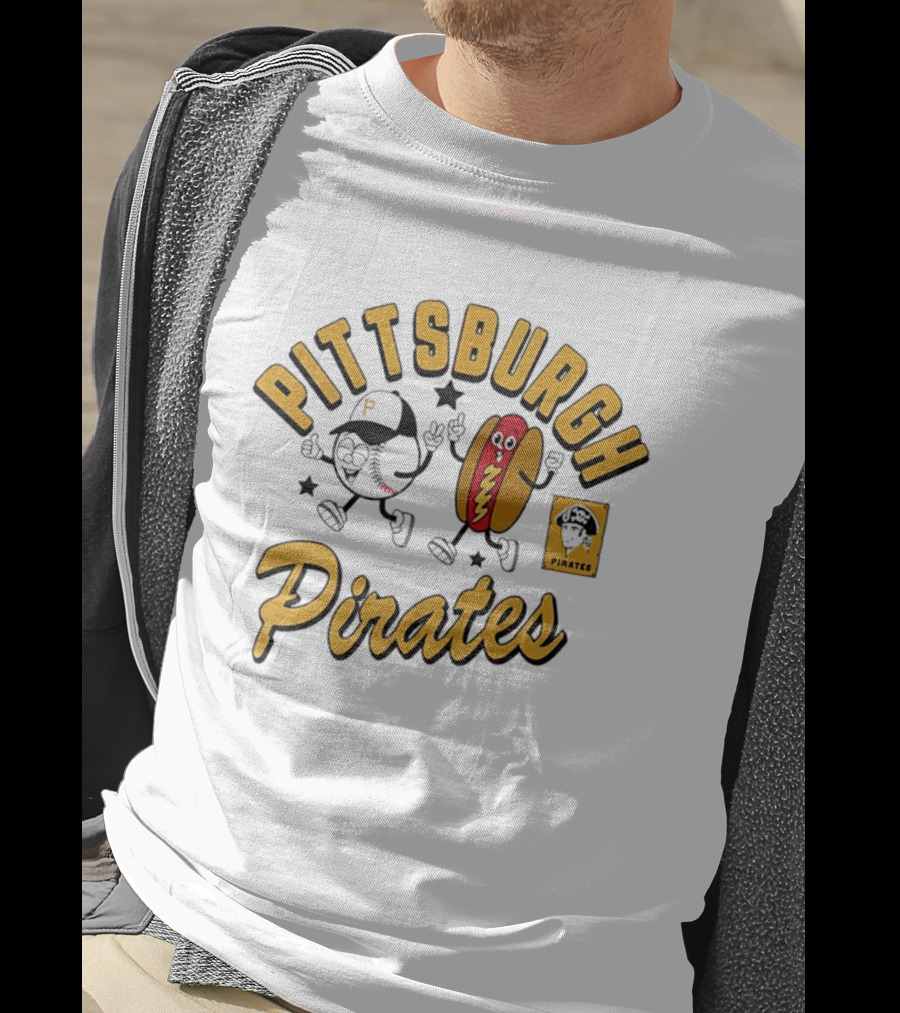Pittsburgh Pirates Baseball Hot Dog Snack T-Shirt