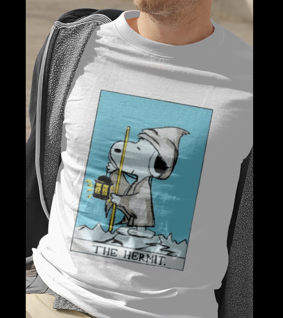 Snoopy The Hermit Tarot Peanuts Charlie Brown T-Shirt