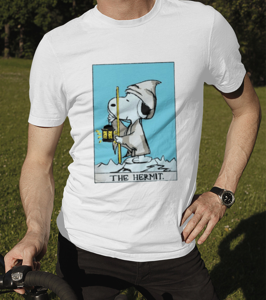 Snoopy The Hermit Tarot Peanuts Charlie Brown T-Shirt