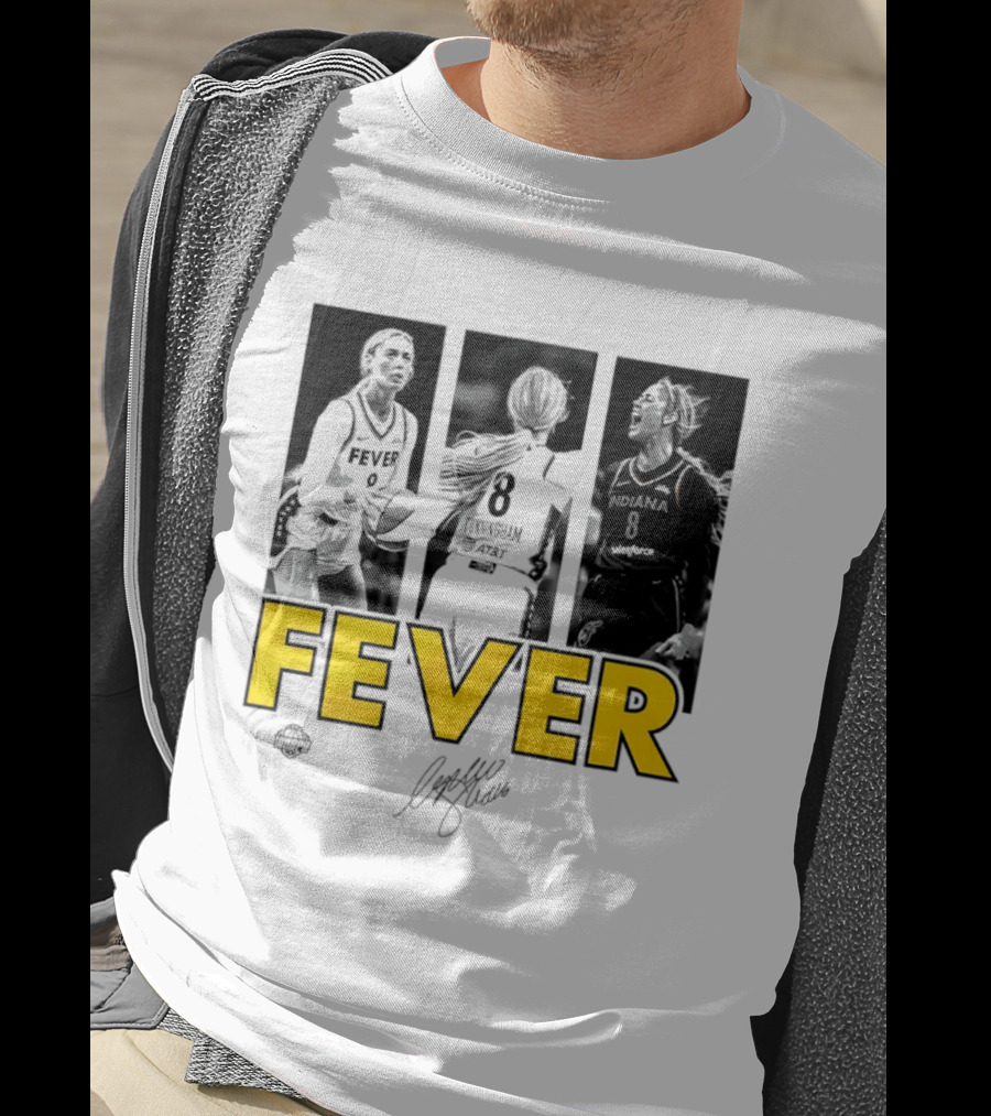 Sophie Cunningham Indiana Fever 8 Signature WNBA Player Collage T-Shirt