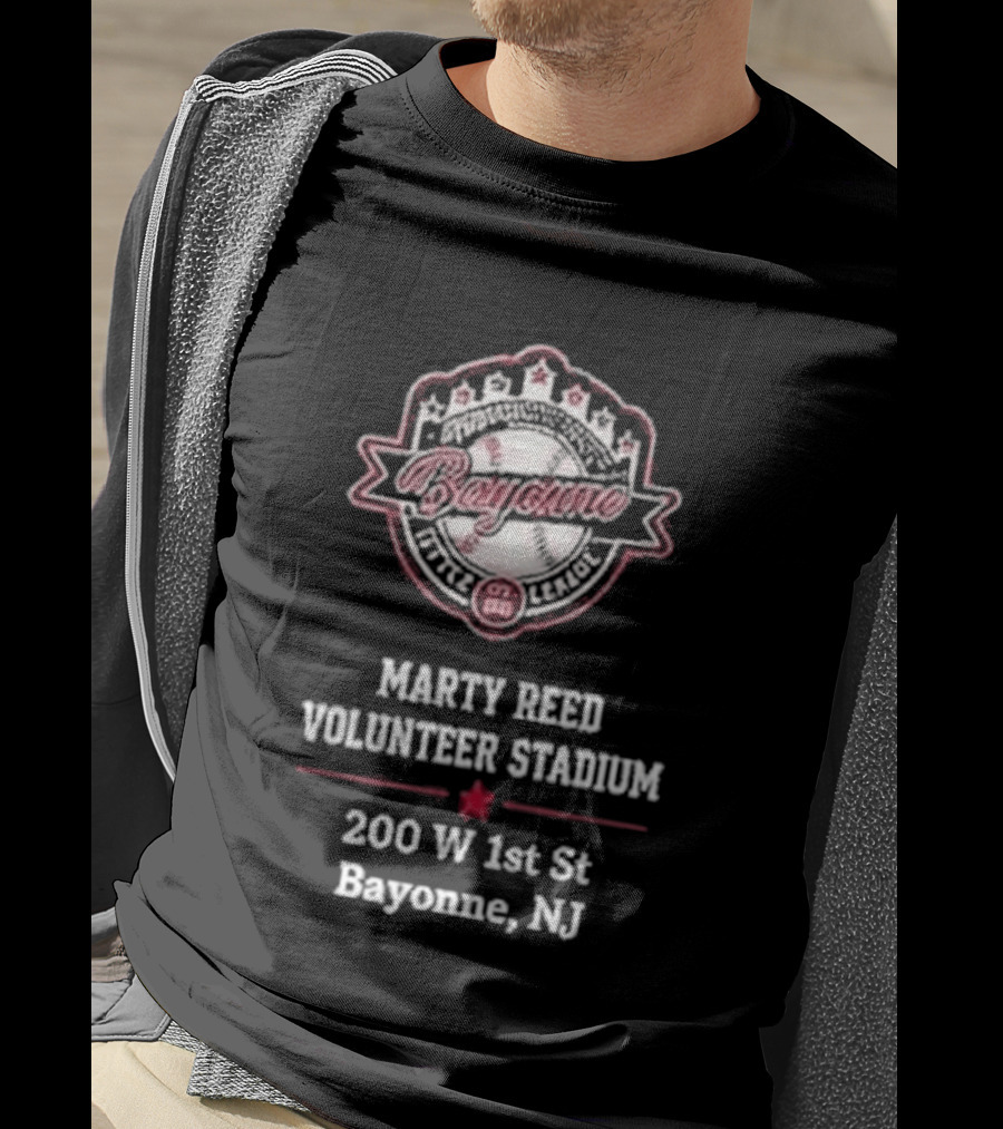 Bayonne Marty Reed Volunteer Stadium 200 W 1st St Bayonne NJ Baseball T-Shirt
