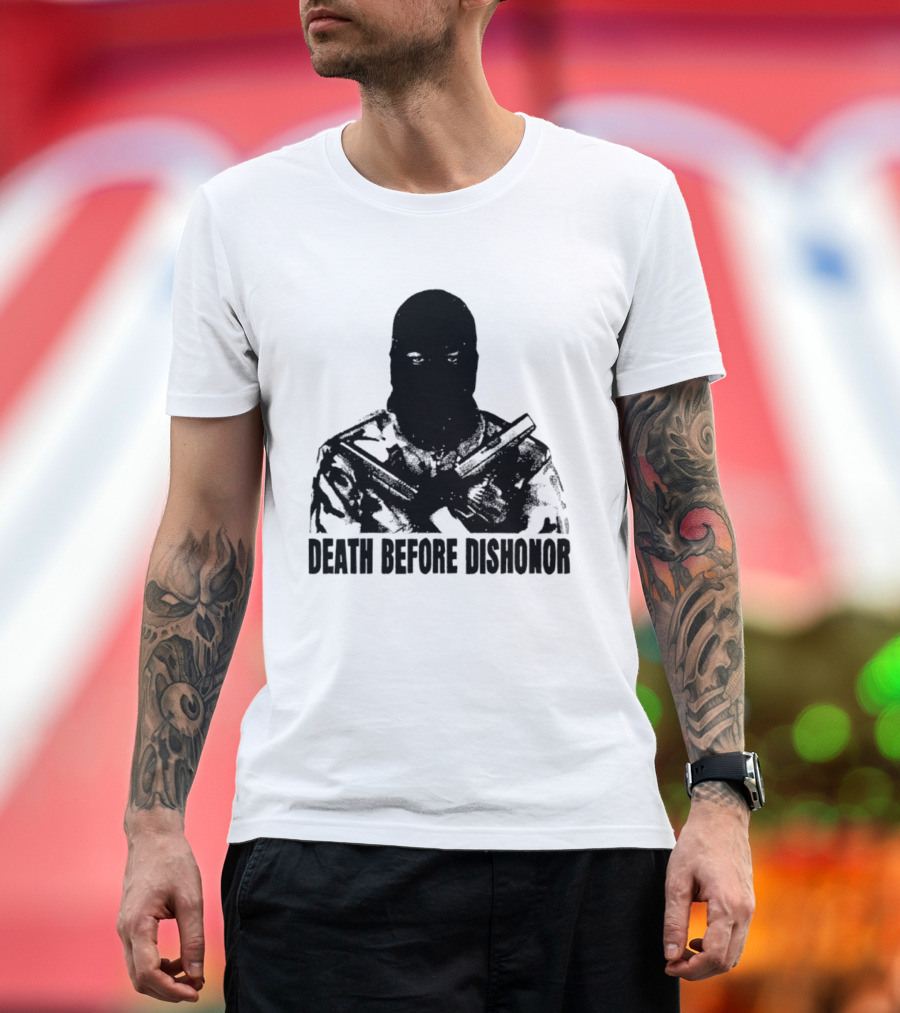 Death Before Dishonor Military Tactical Soldier T-Shirt