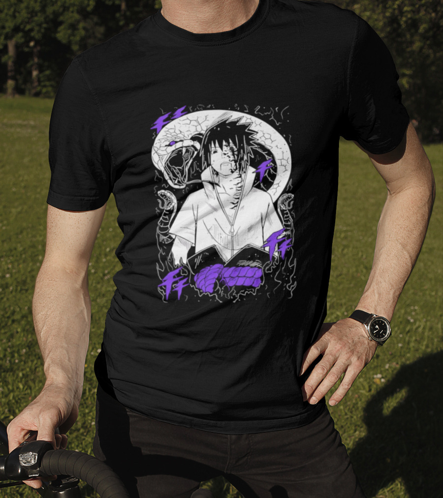 Sasuke Uchiha Orochimaru Snake Naruto Susanoo Mangekyo Sharingan T-Shirt