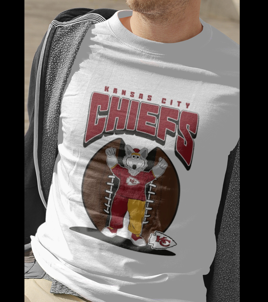 Kansas City Chiefs K.C. Wolf Mascot Football 2026 T-Shirt
