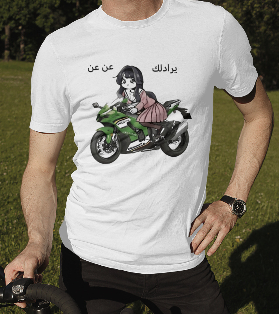 Kawaguri Kaoru Hana Kawasaki Anime Motorcycle Girl YZX 10R T-Shirt