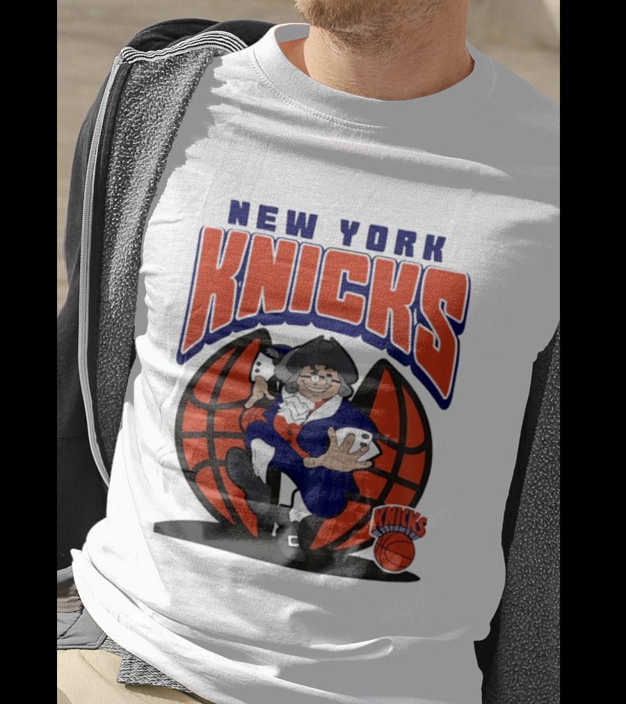 New York Knicks Father Knickerbocker Basketball Mania T-Shirt