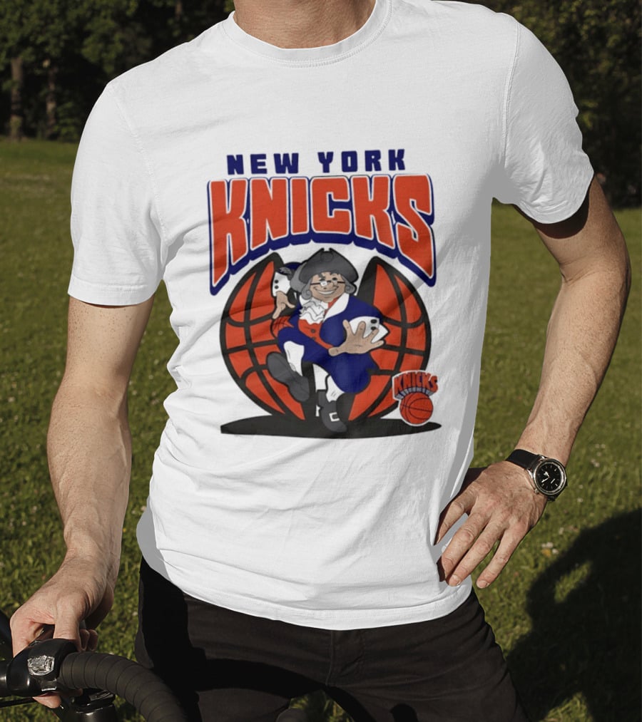 New York Knicks Father Knickerbocker Basketball Mania T-Shirt