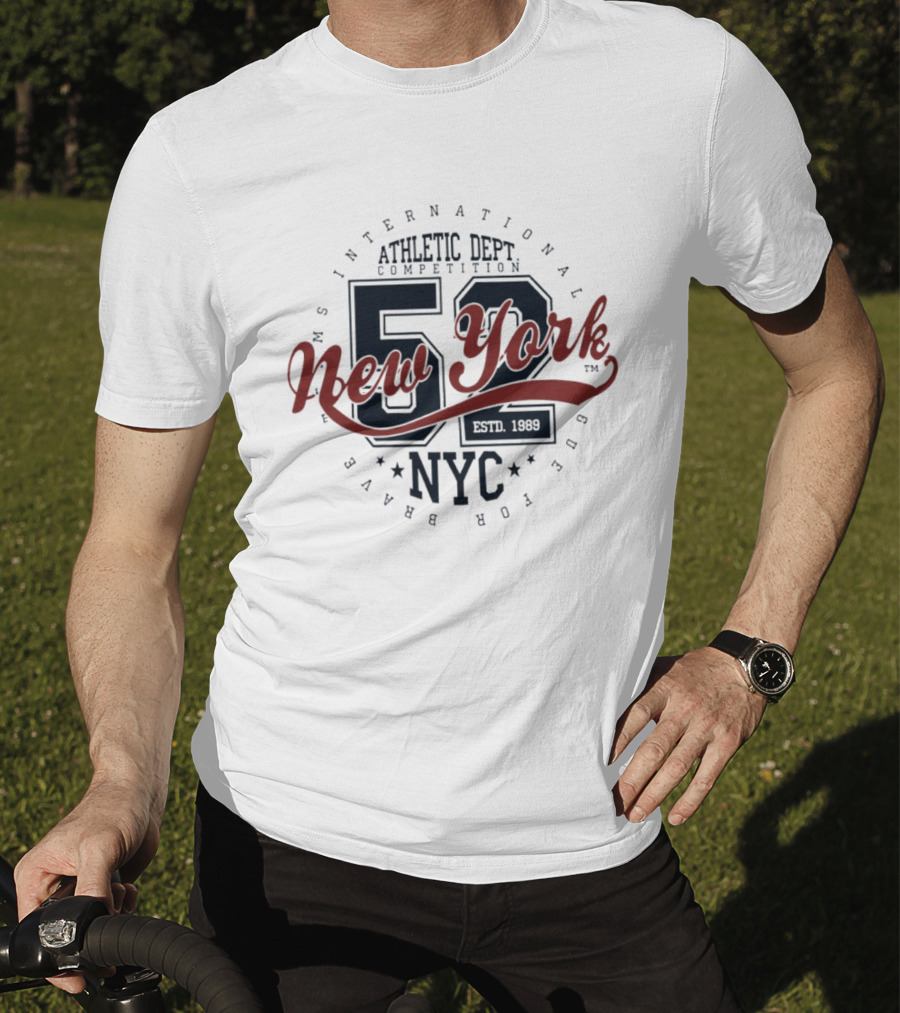 NY International Athletic Dept Competition 52 New York NYC Estd 1989 T-Shirt