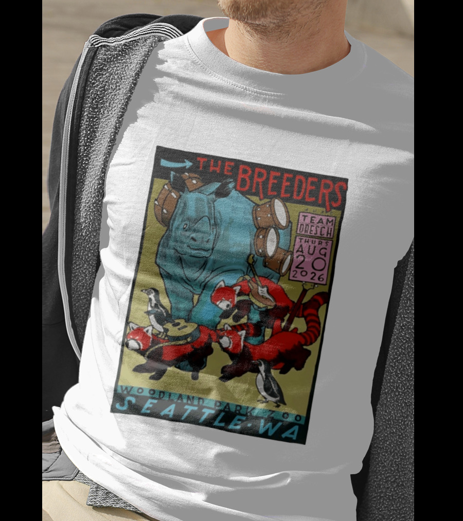 The Breeders Team Dresch Live Woodland Park Zoo Seattle WA August 20 2026 T-Shirt