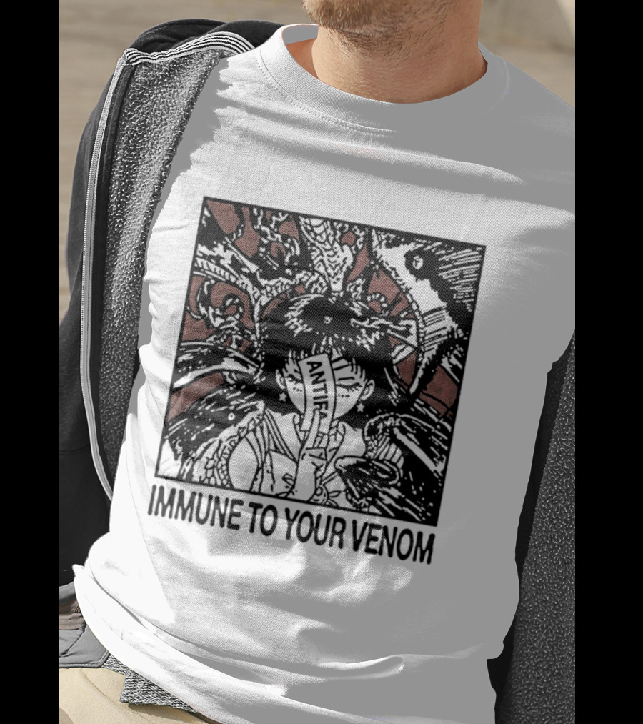Antifa Immune To Your Venom Antifascist T-Shirt
