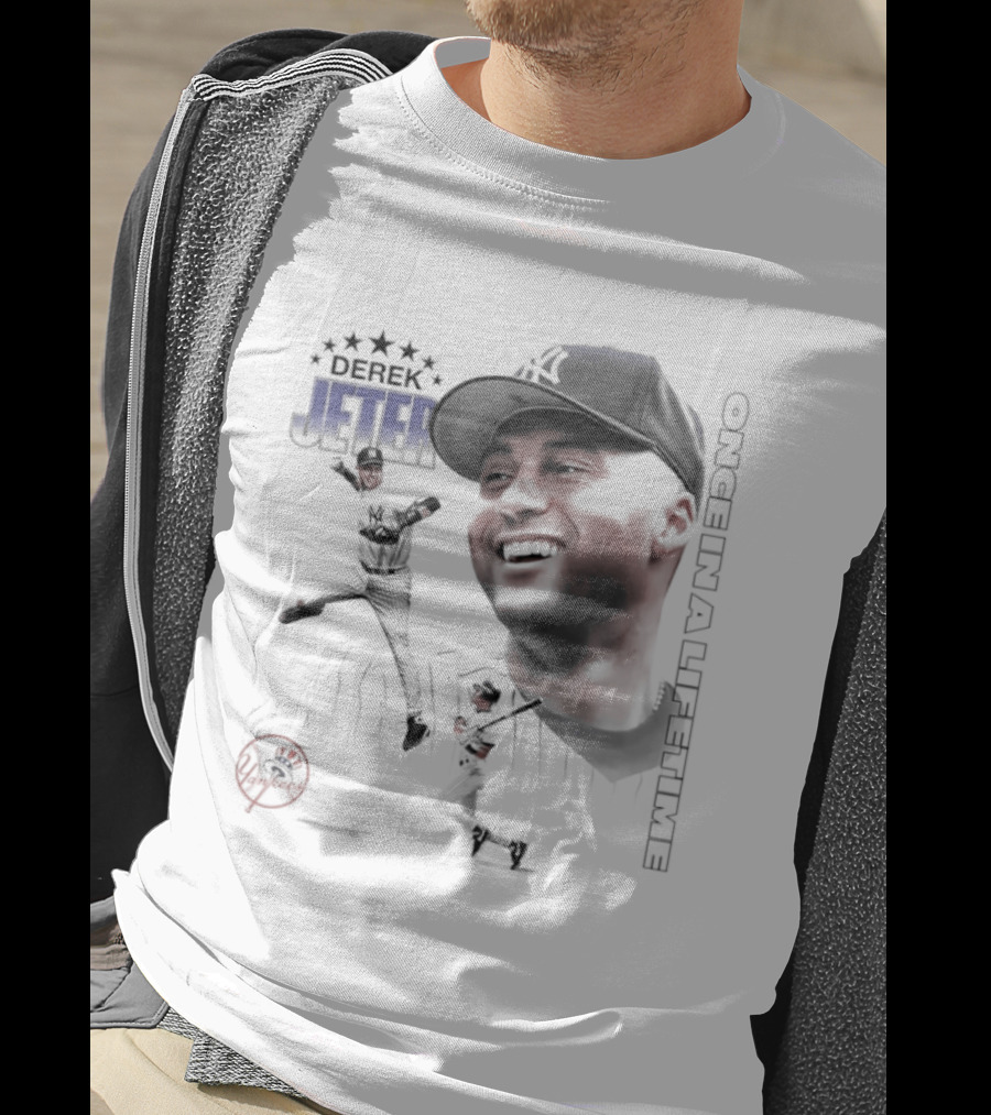 Derek Jeter New York Yankees Once In A Lifetime Baseball Legend T-Shirt