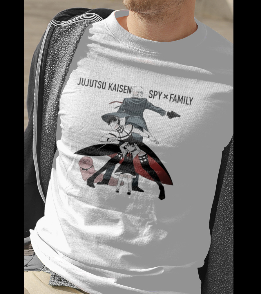 Jujutsu Kaisen Spy X Family Anime Crossover Collaboration Characters T-Shirt