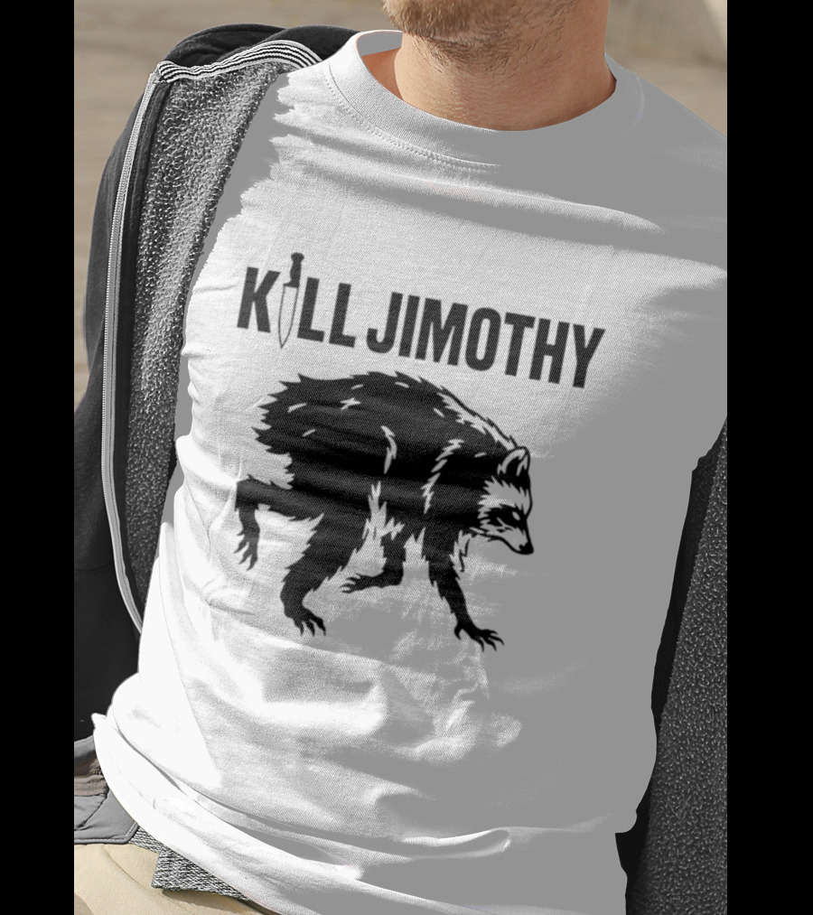 Kill Jimothy Raccoon Meme Knife T-Shirt