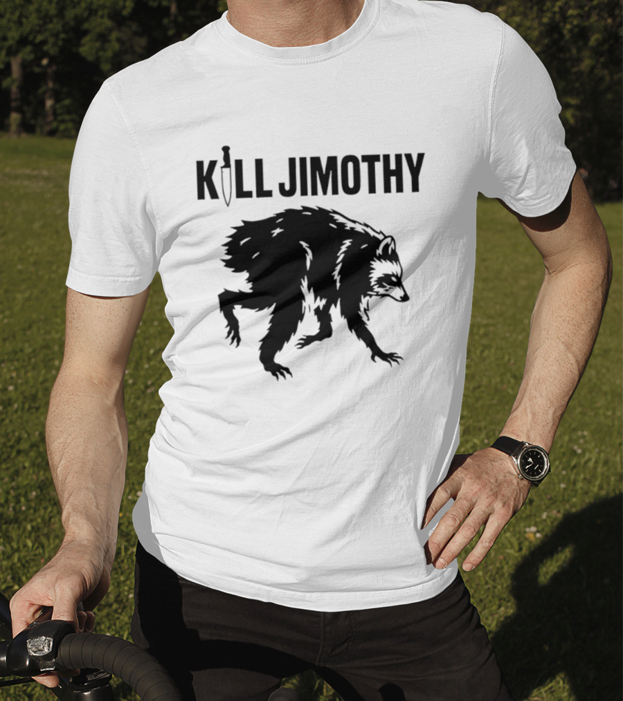 Kill Jimothy Raccoon Meme Knife T-Shirt