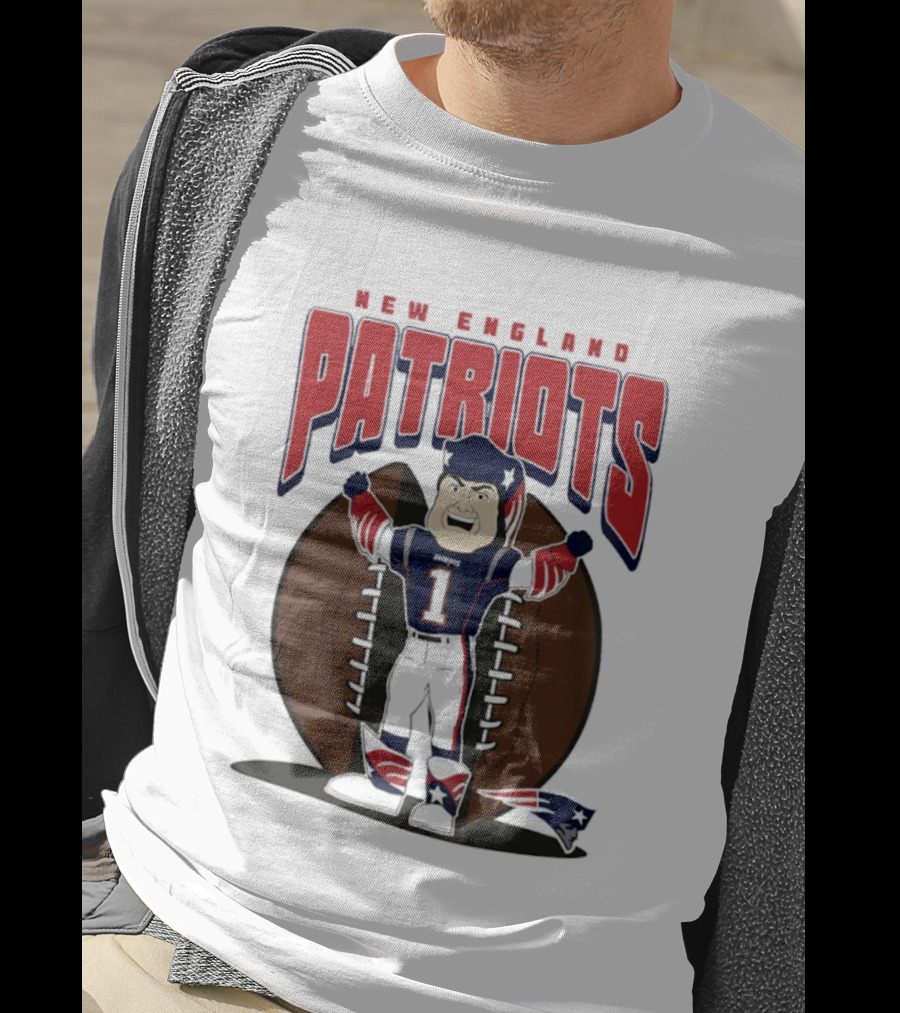 New England Patriots Pat Patriot Mania 2026 Football T-Shirt