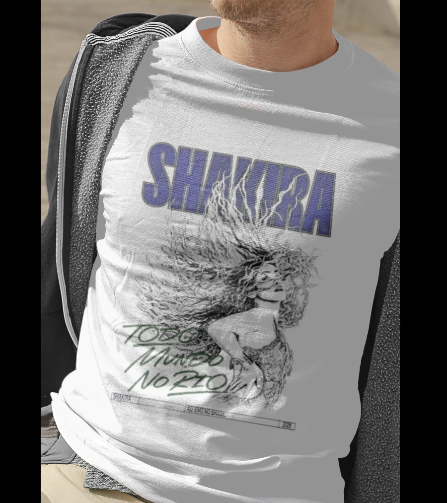 Shakira Todo Mundo No Rio Ao Vivo Brasil 2026 T-Shirt