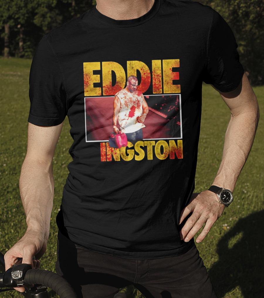 Eddie Kingston Bloody Gas Can Wrestler Image T-Shirt