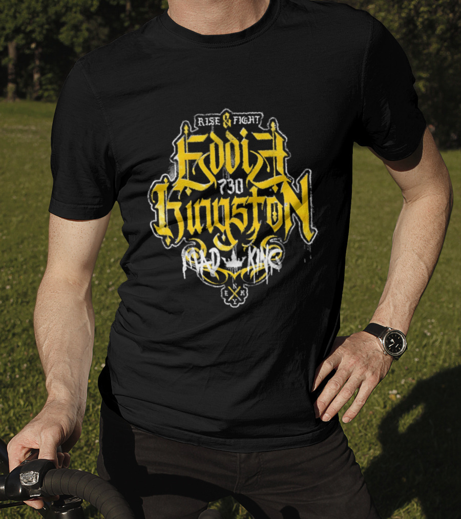 Eddie Kingston Rise And Fight Vintage Mad King Wrestling 730 T-Shirt