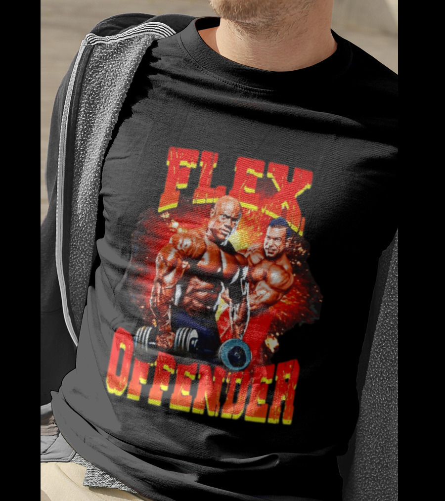 Flex Offender Bodybuilders With Dumbbells Explosion T-Shirt