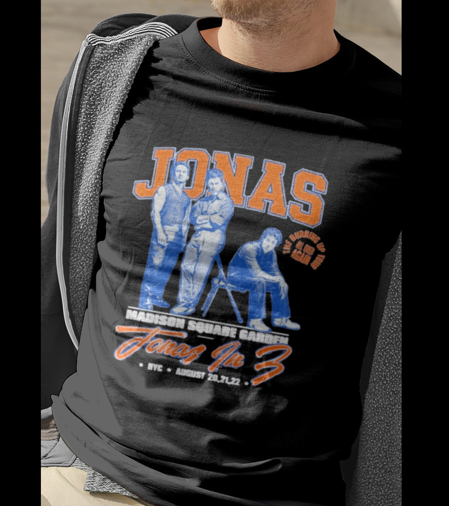 Jonas Brothers Madison Square Garden NYC Jonas In 3 August 20 21 22 T-Shirt