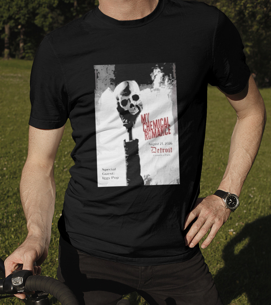 My Chemical Romance Iggy Pop August 21 2026 Comerica Park Detroit T-Shirt