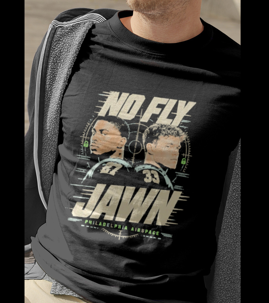 No Fly Jawn Philadelphia Airspace Reed Blankenship Player Duo 31 32 T-Shirt