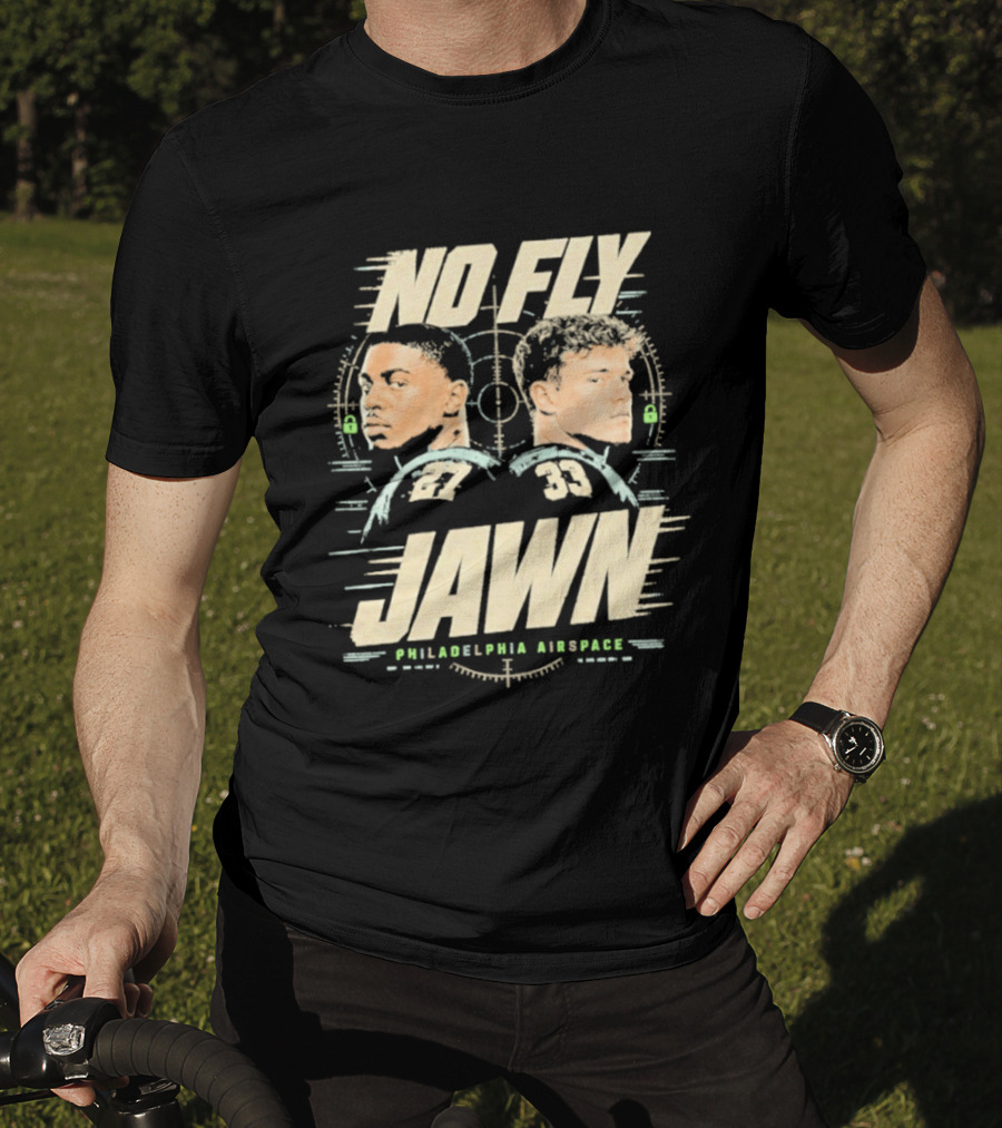 No Fly Jawn Philadelphia Airspace Reed Blankenship Player Duo 31 32 T-Shirt