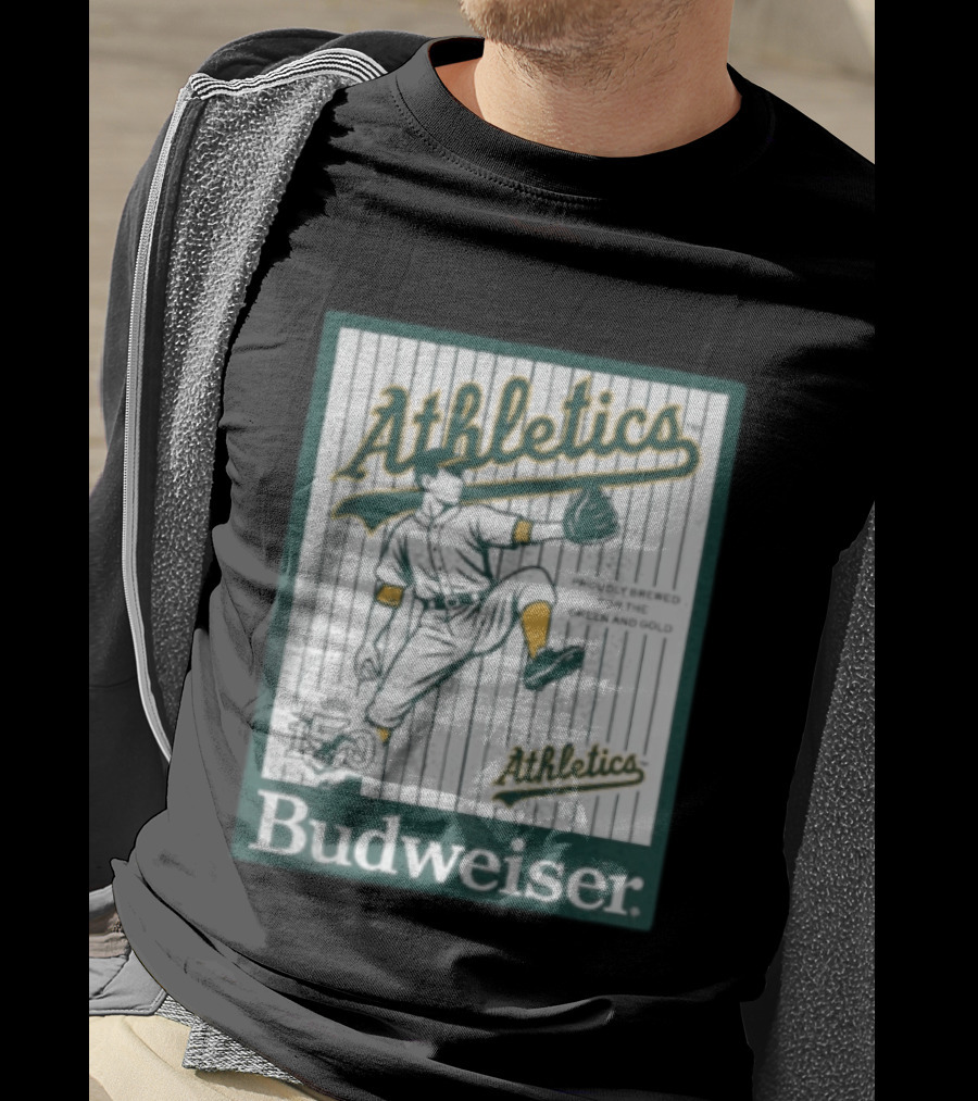 Athletics Budweiser 150th Anniversary Proudly Brewed For The Green And Gold T-Shirt