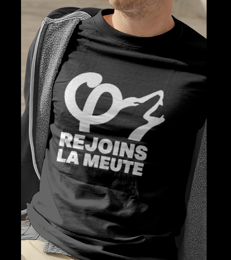 Rejoins La Meute Wolf Call Bold White T-Shirt