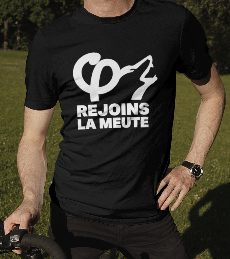 Rejoins La Meute Wolf Call Bold White T-Shirt