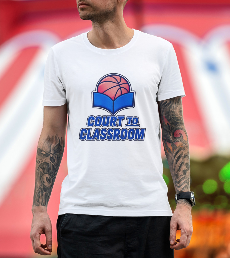 Morez Johnson Jr Court To Classroom Basketball And Education T-Shirt