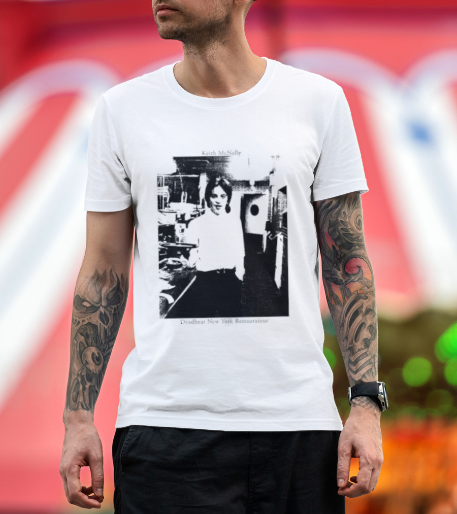 Keith McNally Dead Beat New York Restaurateur Black And White T-Shirt