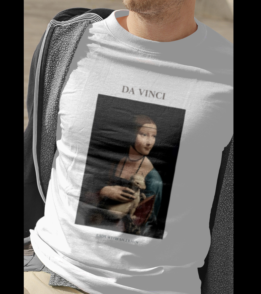 Lady With An Ermine Leonardo Da Vinci Painting Da Vinci T-Shirt