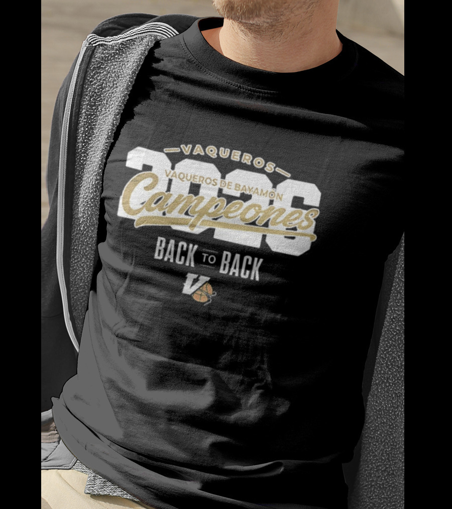 Vaqueros De Bayamon Campeones 2026 Back To Back T-Shirt