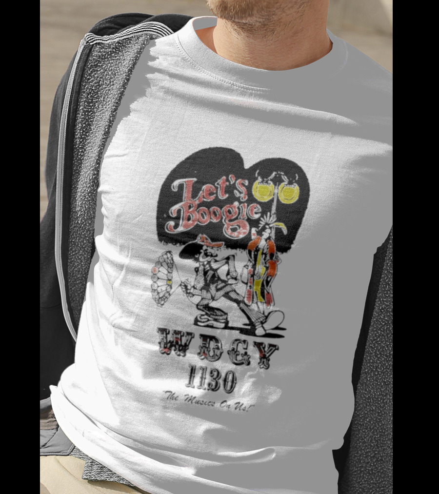 Let's Boogie WDCY 1130 The Music's On Us T-Shirt