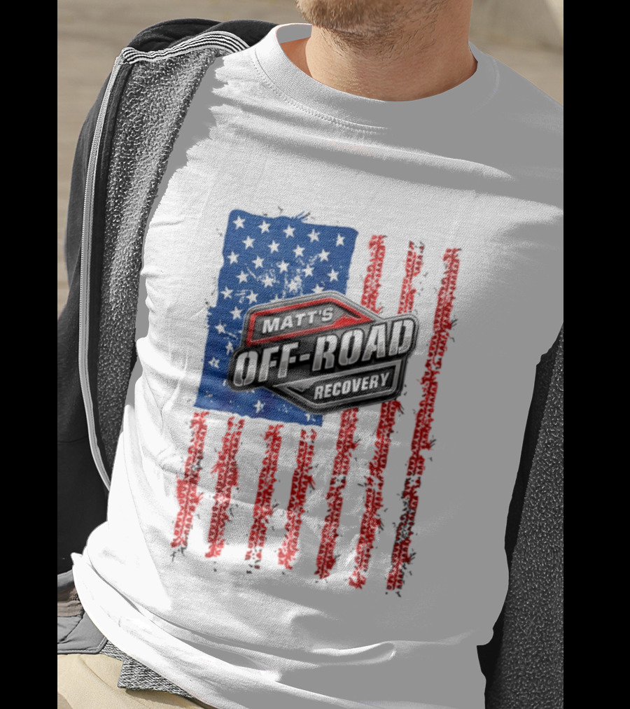 Matt's Off Road Recovery Patriotic Stars And Stripes T-Shirt