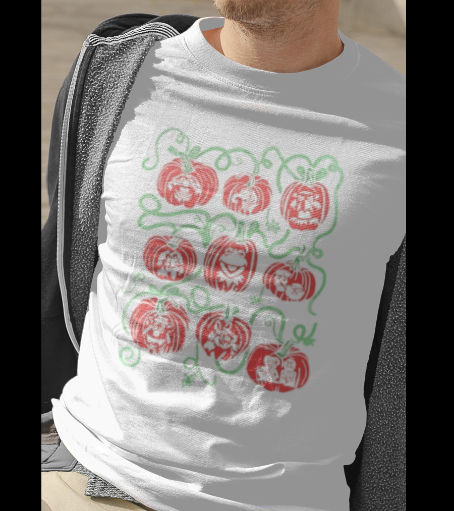Puppet Pumpkins Muppets Halloween Collage T-Shirt
