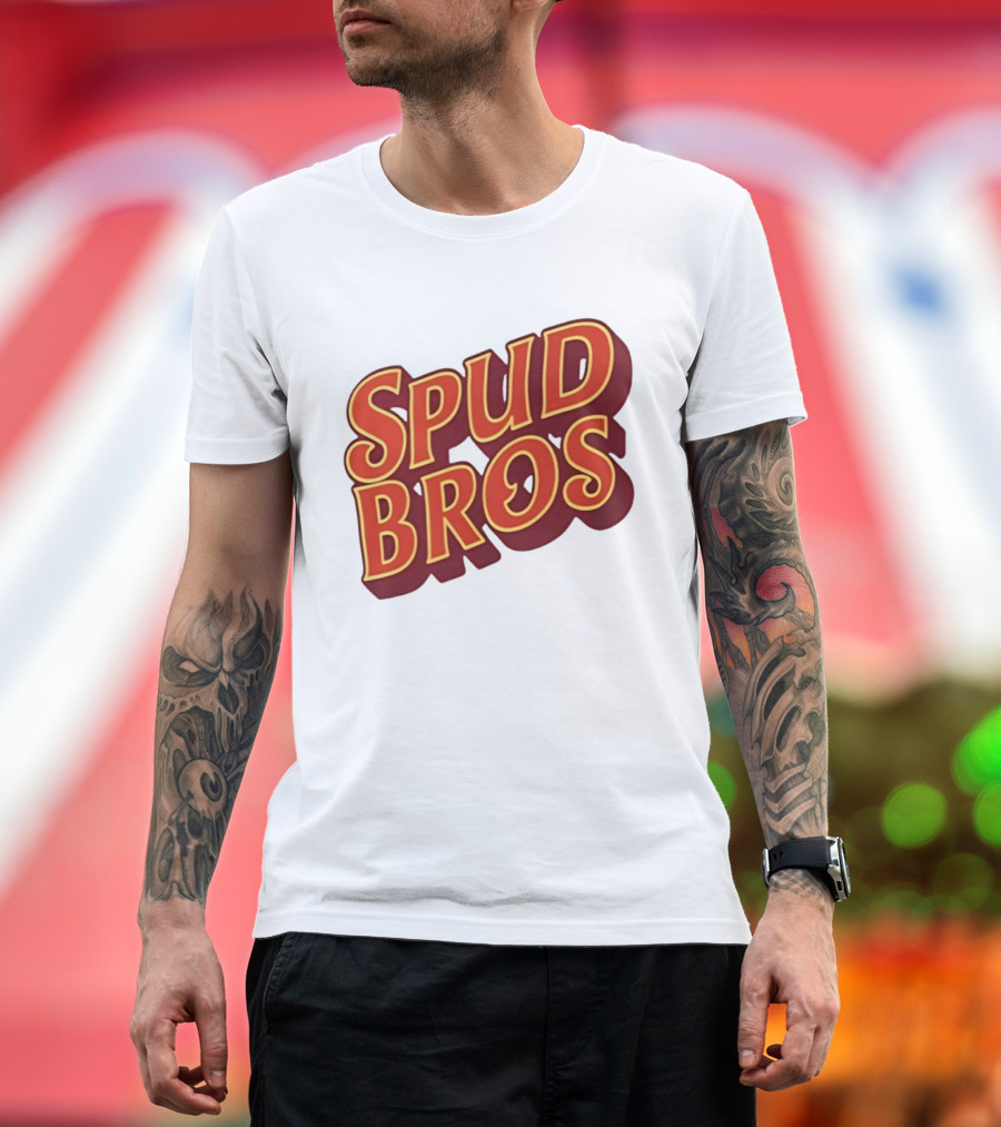 Spud Bros Joe Tessitore Playful Retro Font T-Shirt