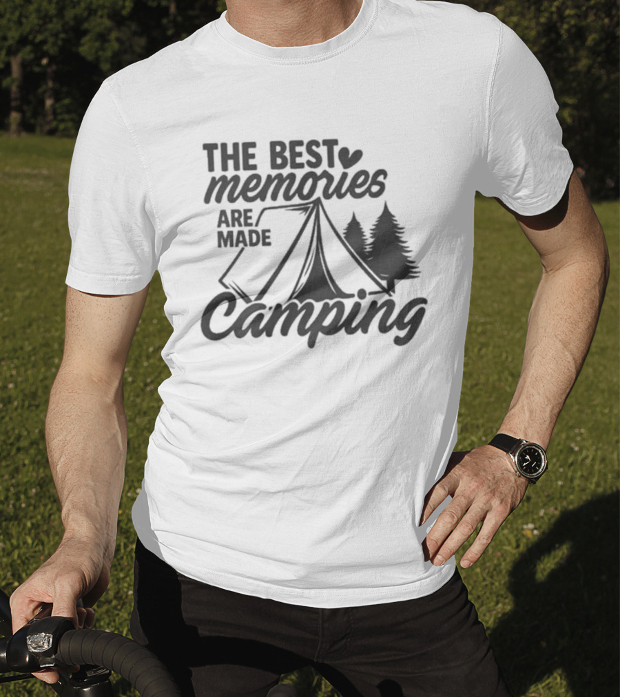 The Best Memories Are Made Camping Tent And Trees T-Shirt