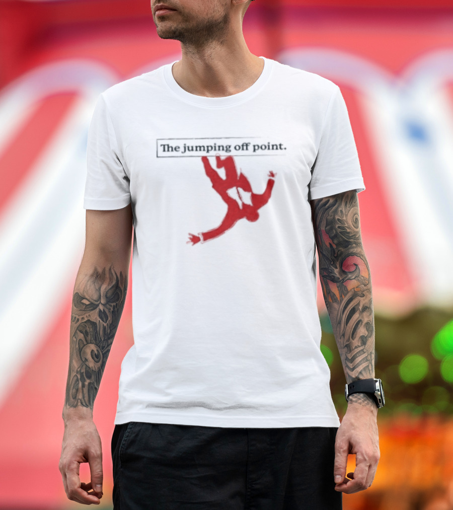 The Jumping Off Point Man Jump Off Minimalist T-Shirt