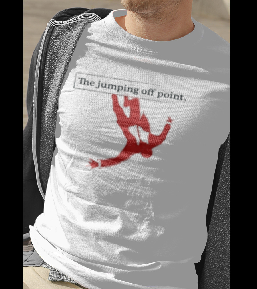 The Jumping Off Point Man Jump Off Minimalist T-Shirt