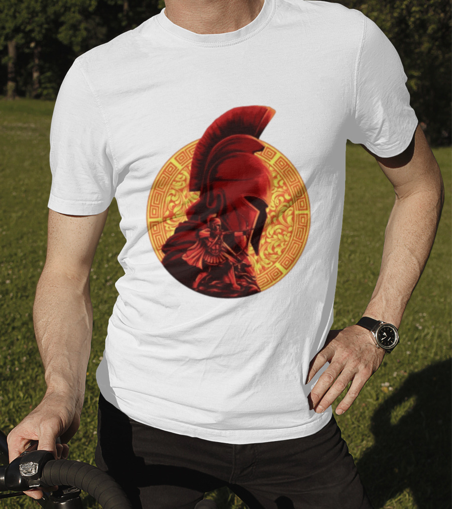 The Odyssey Spartan Warrior Archer Greek Helmet Mythology Heroic T-Shirt